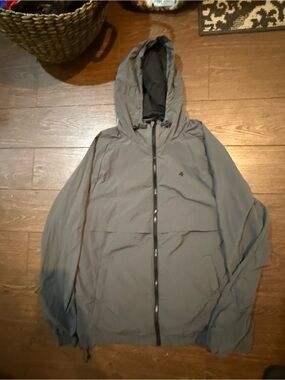 4 laps Men's Hooded Windbreaker Jacket - Gray